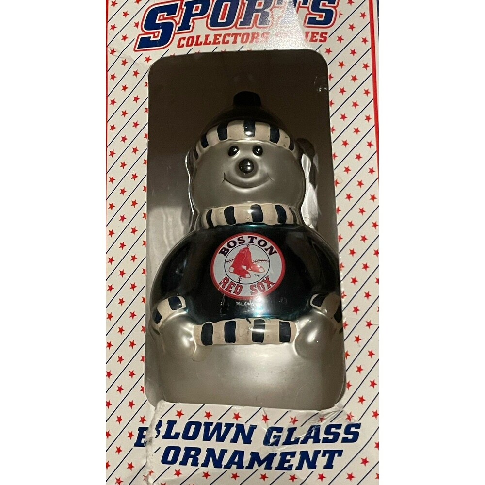 Boston Red Sox Sports Collectable Series 4” Snowman Ornament Topperscot NIP